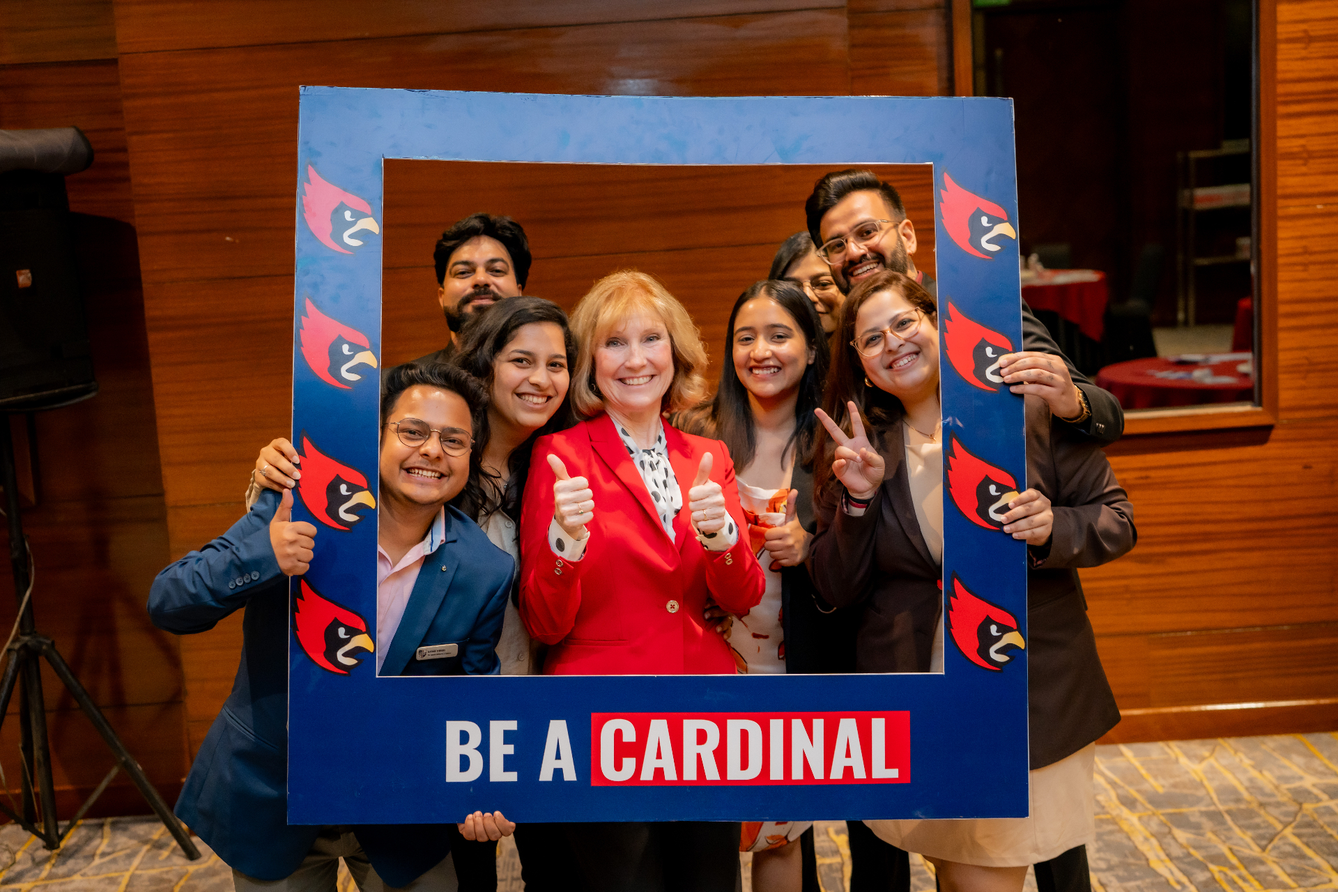 Globally Recruit meeting students and parents in person